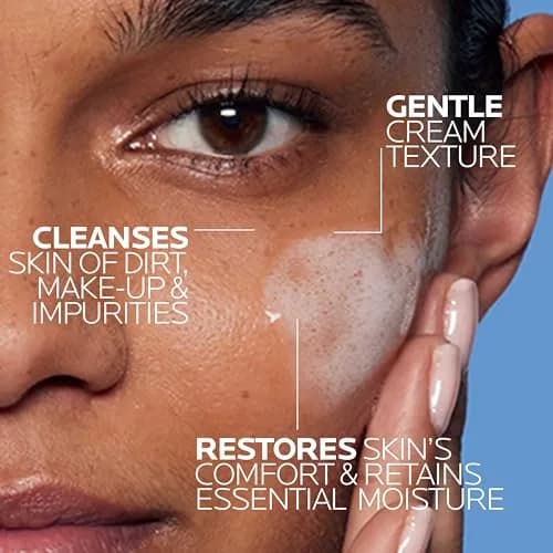 La Roche-Posay Toleriane Hydrating Gentle Face Cleanser + Lipikar AP+ Triple Repair Moisturizing Cream Bundle 27.02 Fl Oz (800ml) thumbnail 3