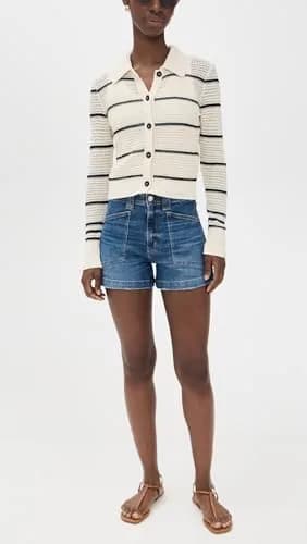 DAZE Women's Valley Girl Shorts, Manhattan, Size 30 | High-Rise Relaxed Fit Denim thumbnail 5