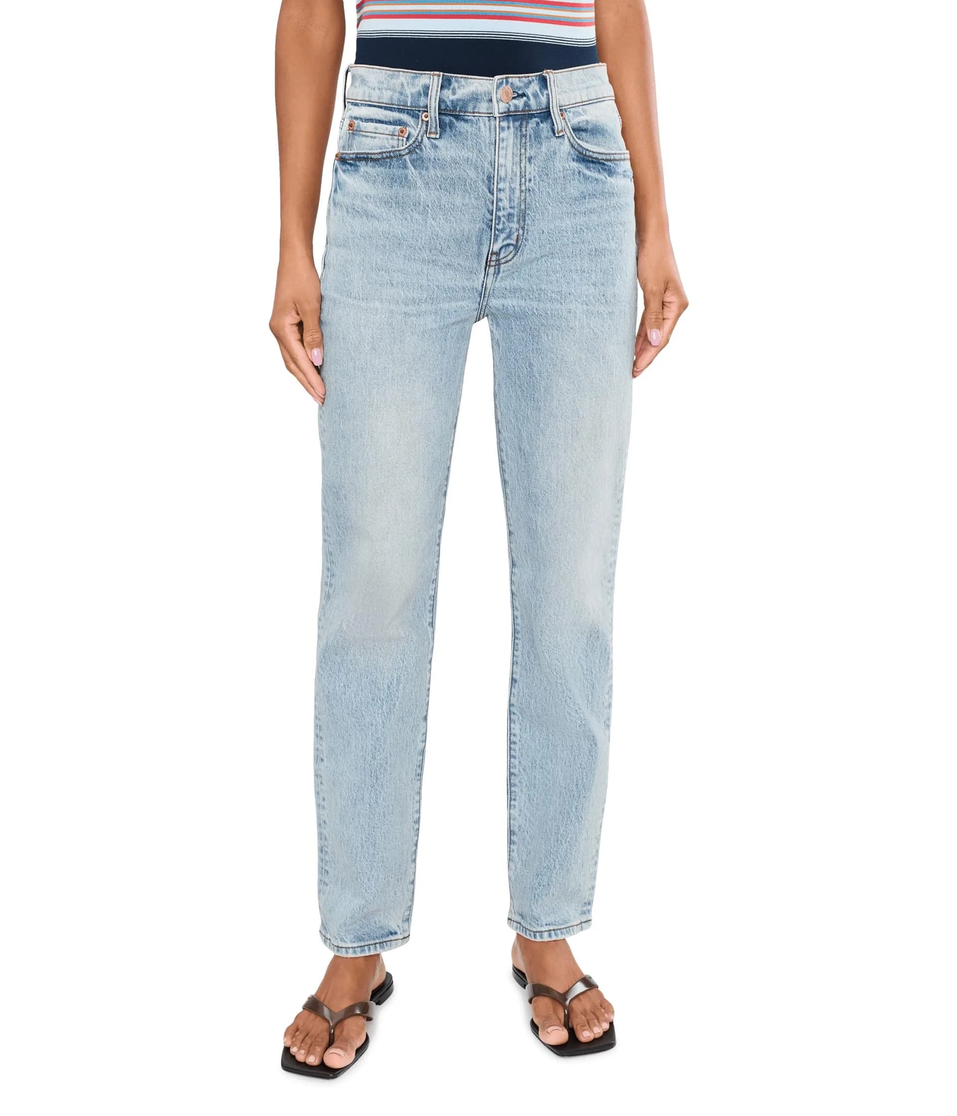 DAZE Women's Smarty Pants, Wink, 30 | High-Rise Slim Fit Denim for Daily Wear - main product image