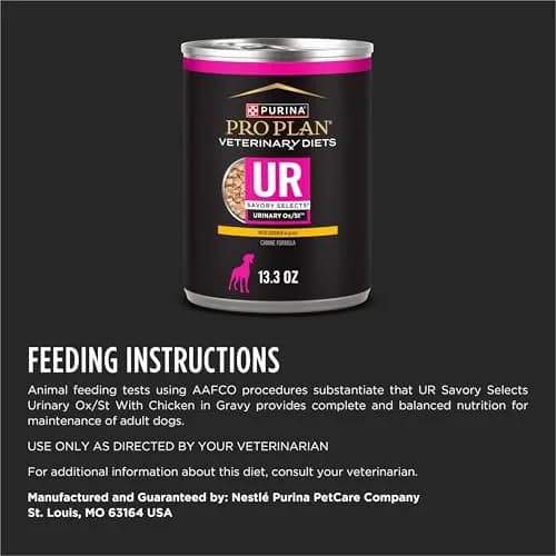 Pro Plan Veterinary Diets UR Savory Selects Wet Dog Food 13.3oz | Supports Urinary Health & Dissolves Stones thumbnail 6