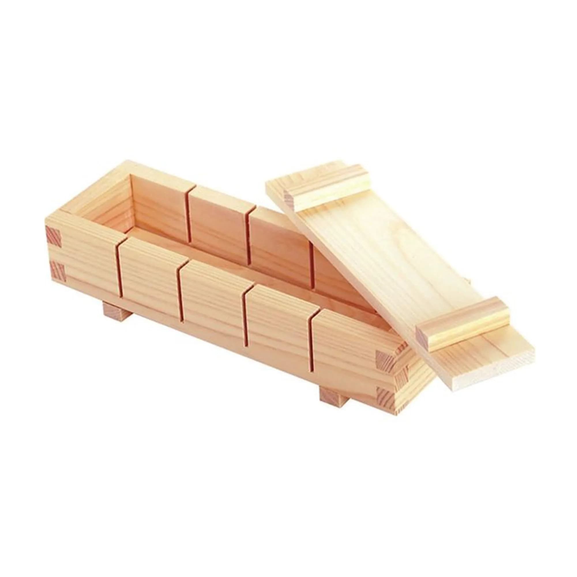 IPPINKA Hinoki Wood Sushi Press, Oshizushi Maker, 20cm (8.07 Inches) | Authentic Japanese Cypress — Natural
