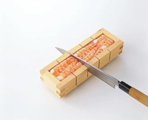 IPPINKA Hinoki Wood Sushi Press, Oshizushi Maker, 20cm (8.07 Inches) | Authentic Japanese Cypress thumbnail 2