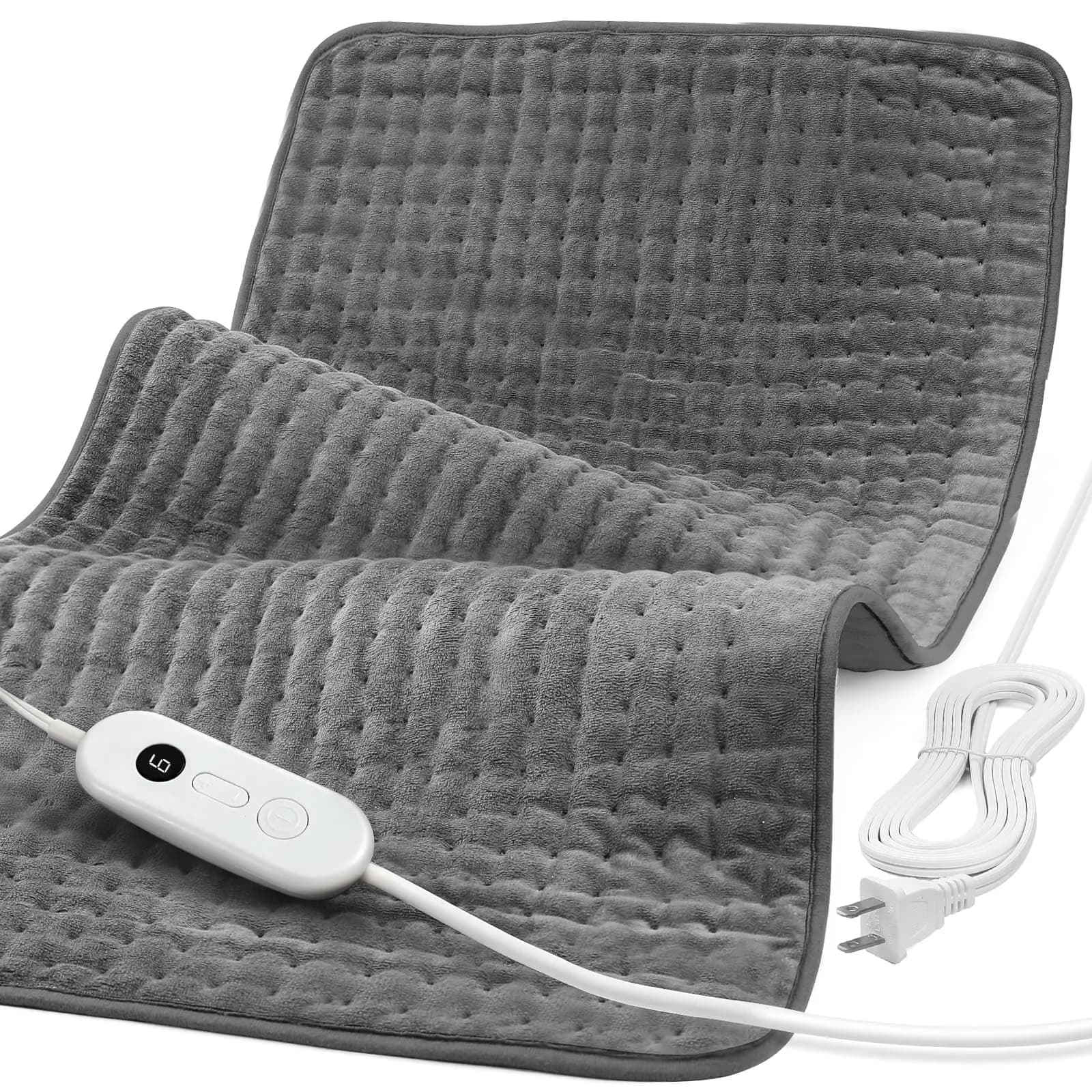 Siinsay Electric Heating Pad for Back and Cramps 17"x33" | Large Microfiber Relief