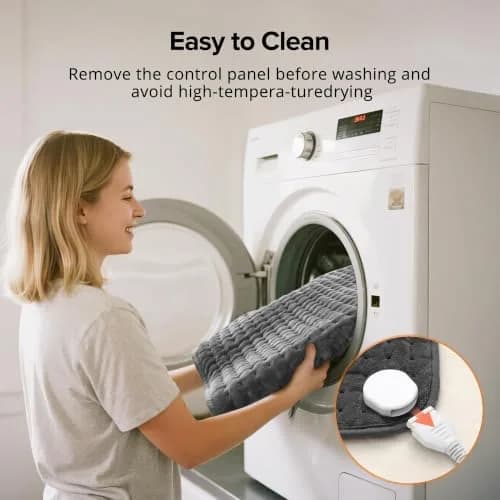 Siinsay Electric Heating Pad for Back and Cramps 17"x33" | Large Microfiber Relief thumbnail 8