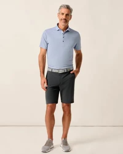 johnnie-O Mulligan Performance Shorts Black / 40 | Premium Golf Shorts with Magnetic Pockets & Tucked Waist thumbnail 4