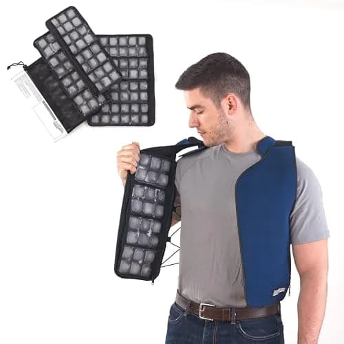 FlexiFreeze Personal Ice Vest – Cooling Vest for Hot Weather (Zipper Closure) (Vest + Extra Panel Bundle) thumbnail 1