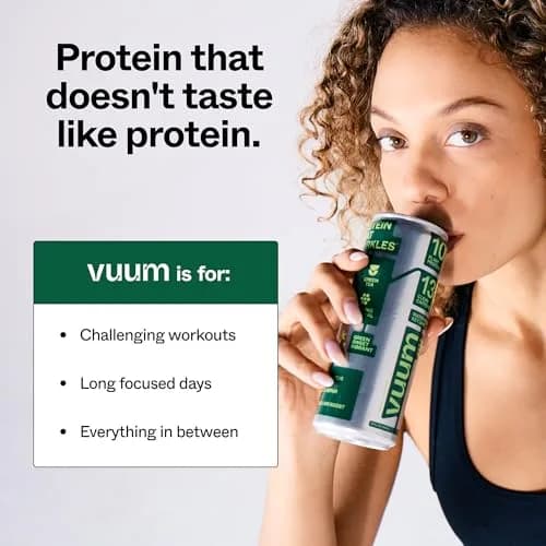 VUUM Sparkling Protein Drink, 12 Fl Oz (Pack of 12) | Watermelon Key Lime, Sugar-Free, 10g Plant Protein thumbnail 3
