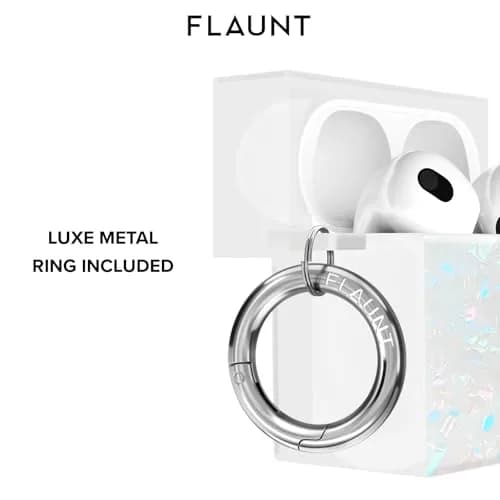 FLAUNT Square AirPods 5/4 Case - Opal Shell | Shockproof Wireless Charging Cover thumbnail 6