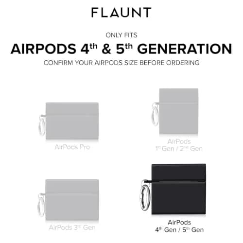 FLAUNT Square AirPods 5/4 Case - Opal Shell | Shockproof Wireless Charging Cover thumbnail 2