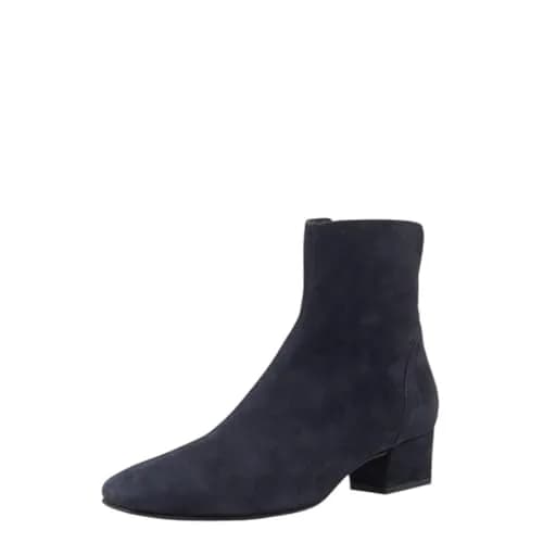Aquatalia ULYSSA NAVY SUEDE | 1.3" Block Heel, Suede & Leather, Italy thumbnail 1