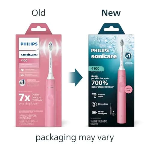 Philips Sonicare 4100 Rechargeable Electric Toothbrush White | Advanced Plaque Removal with Pressure Sensor - view 2