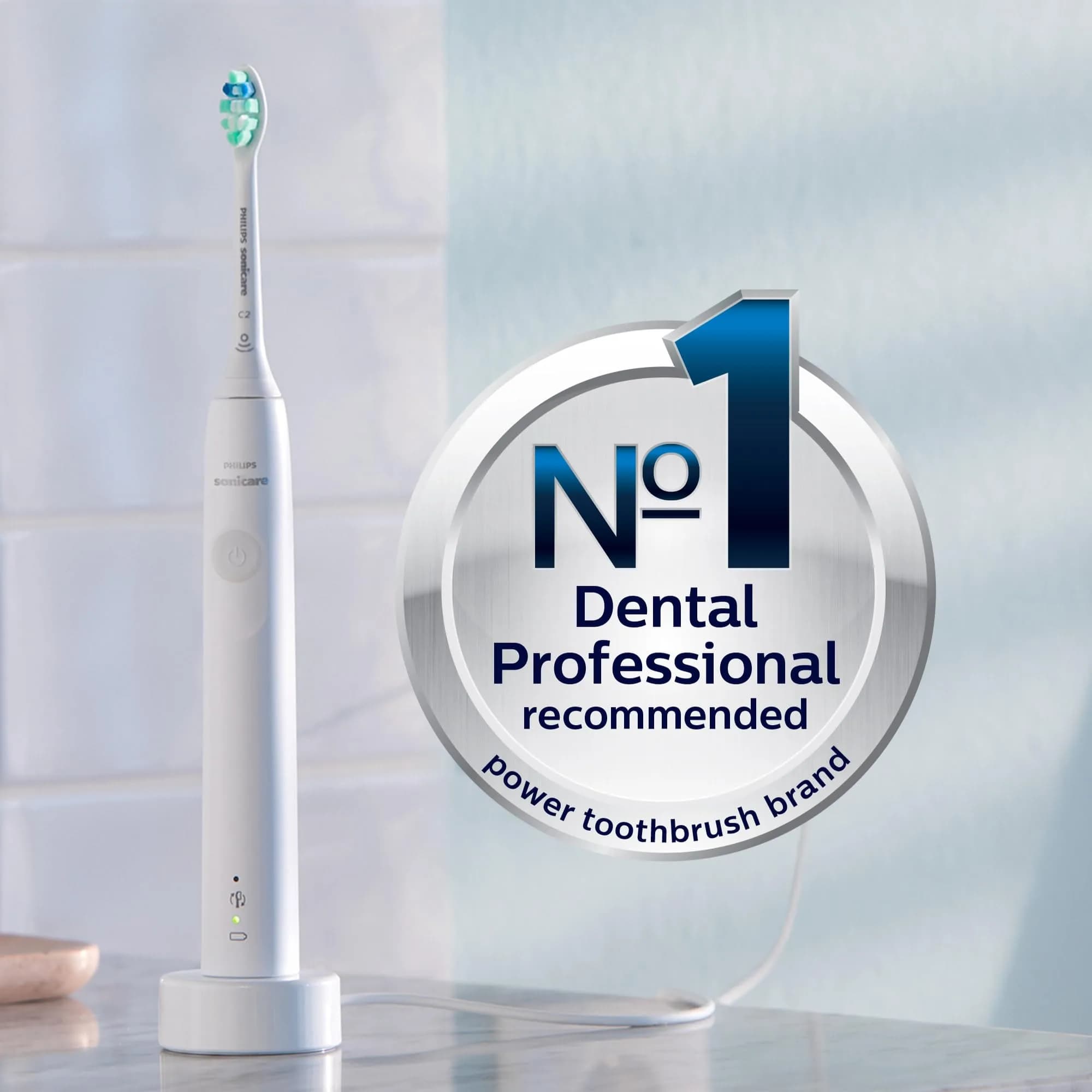 Philips Sonicare 4100 Rechargeable Electric Toothbrush White | Advanced Plaque Removal with Pressure Sensor - view 6