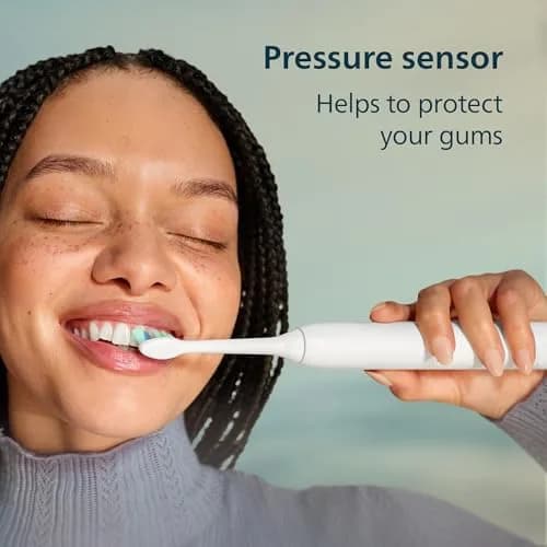 Philips Sonicare 4100 Rechargeable Electric Toothbrush with C2 Brush Head & Travel Case, Black thumbnail 5