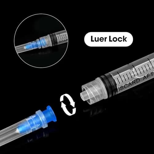 Maydeyy 2.5ml Luer Lock Syringe with 23Ga 1inch | Disposable Lab Supplies Pack of 100 thumbnail 5