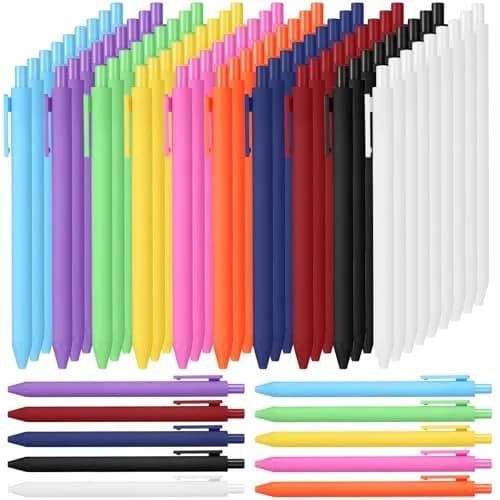 Teling 100 Pcs Inspirational Ballpoint Pens Bulk, Classic Colors, 0.5mm | Smooth Writing for Students & Office thumbnail 1