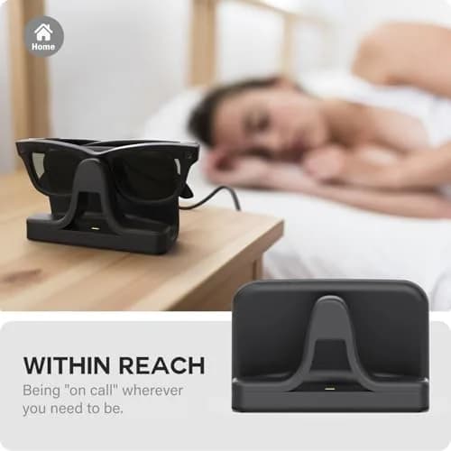 TUSITA Charging Stand & Cable for Ray-Ban Meta Smart Glasses (Gen 1,2) - Black | USB-C thumbnail 6
