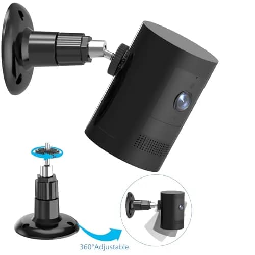 Gresur Black 2 Pack Mount Bracket for Surveillance Cameras | Adjustable & Durable thumbnail 5