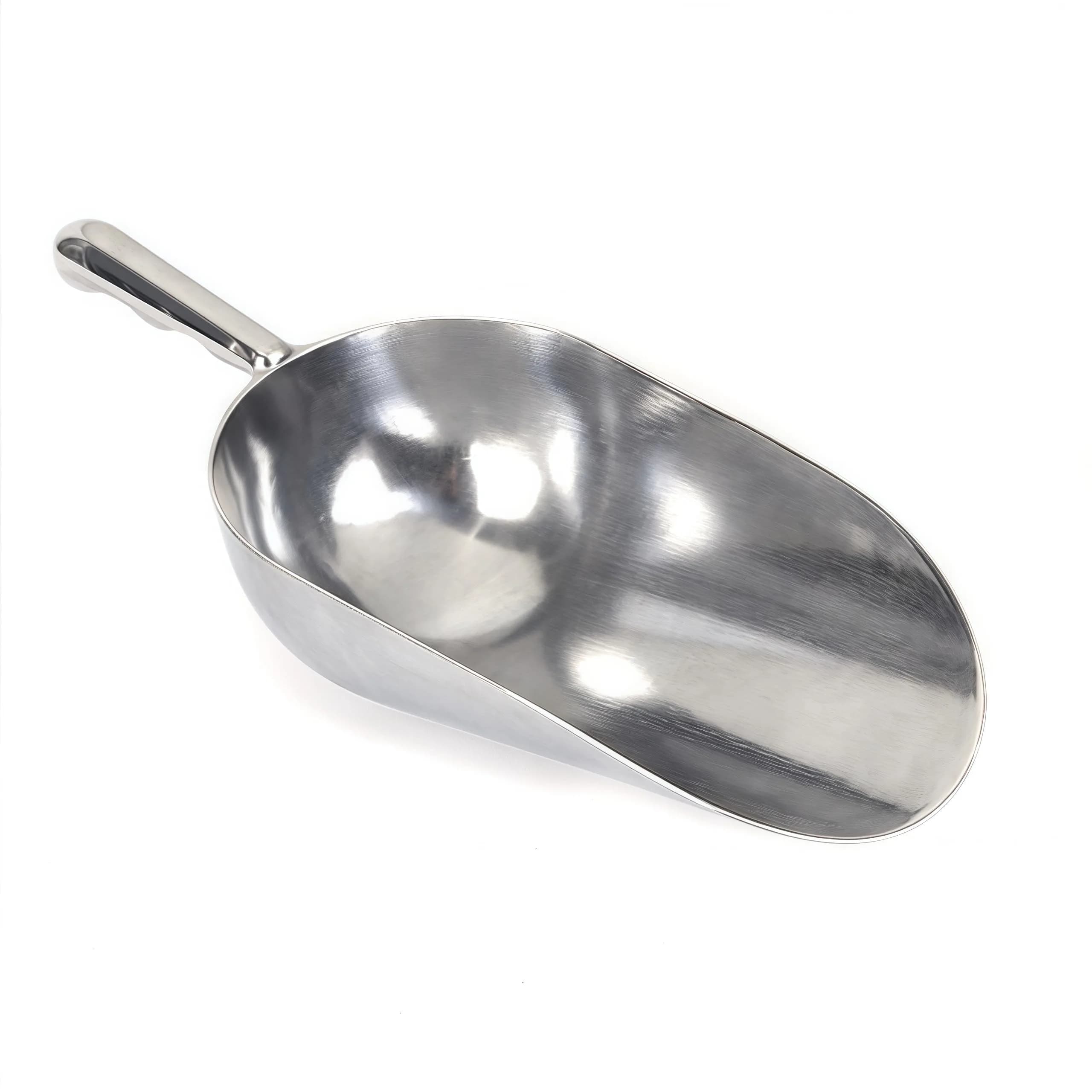 RyanDesign Heavy-Duty Cast Aluminum Kitchen Scoop 710ml (24oz) | Commercial-Grade Rust-Proof S-Handle for Dry Goods — M（12oz）