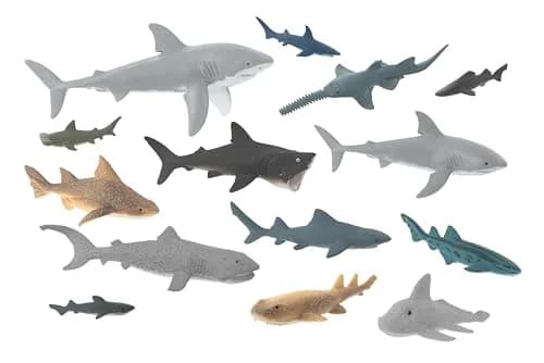 Animal Planet Sea of Sharks Playset – 14 Piece Shark Figures for Kids 3+ | Realistic Ocean Adventure thumbnail 3