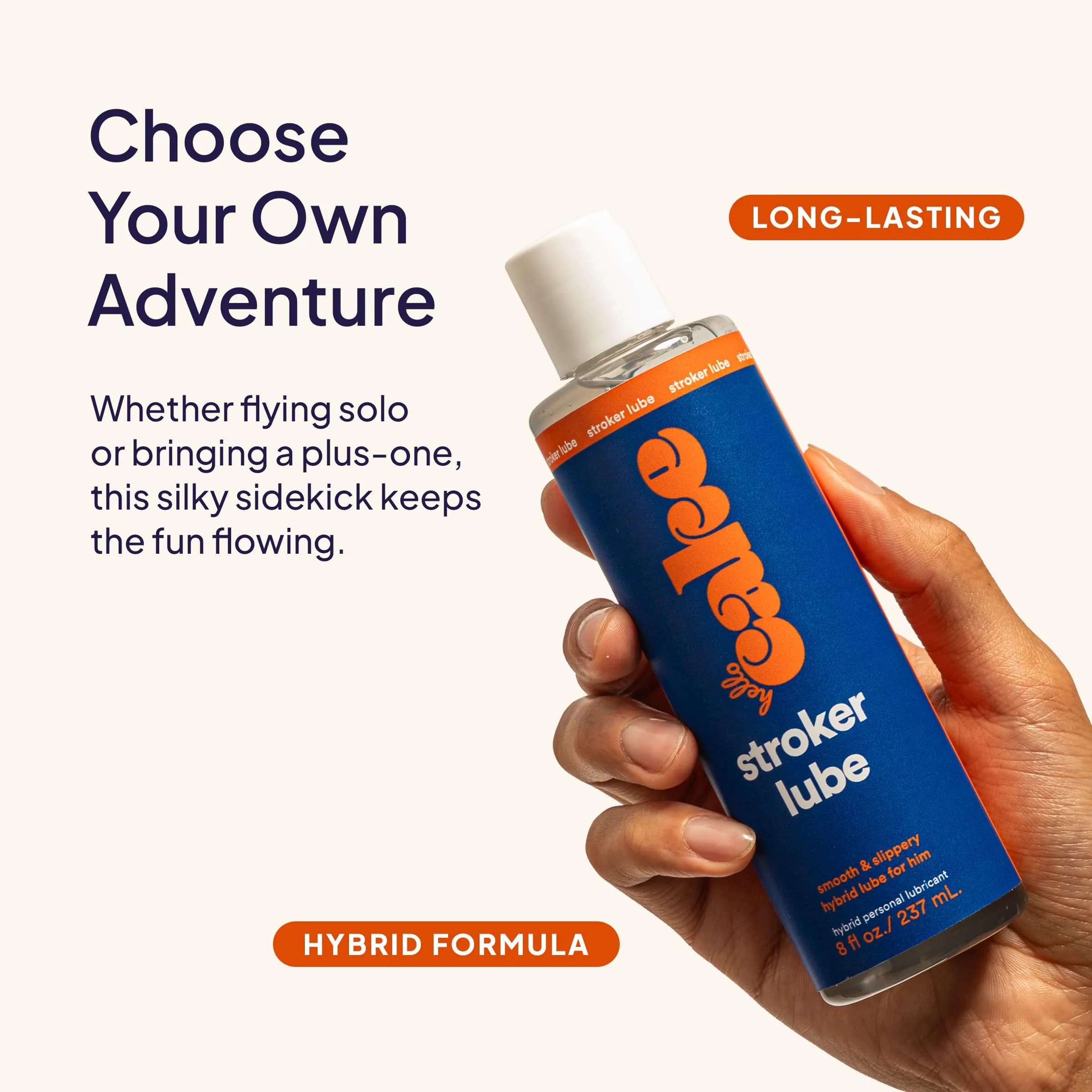 Cake Stroker Lube 8 Fl Oz | Hybrid Water & Silicone Formula for Sensitive Skin thumbnail 5