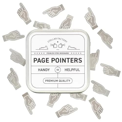 Stellar Factory Book Darts Page Pointer 1.2" x 0.5" (50-Count Tin) | Marks Exact Lines thumbnail 1