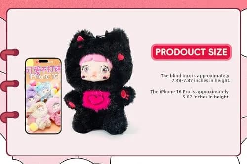BIRZWOT Nommi Plush Blind Box 8.5 in | Cute Mystery Plush Toy for Kids & Collectors thumbnail 4