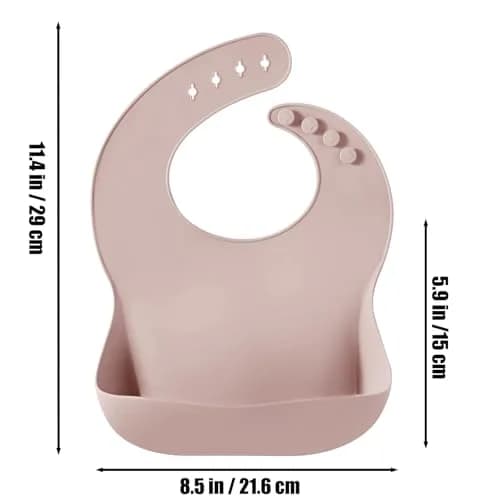 PandaEar 6-in-1 Stainless Steel Baby Feeding Set | Divided Suction Plate, Bowl, Sippy Cup with Straw, Bib, Spoon & Fork | BPA-Free Toddler Feeding Essentials for Self-Feeding (Pink) thumbnail 8