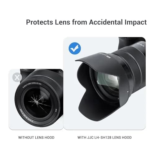 JJC ALC-SH128 Bayonet Lens Hood Shade for Sony E PZ 18-105mm F4 G OSS Lens | Replaces Sony ALC-SH128, Reversible, 72mm Filter Compatible thumbnail 7