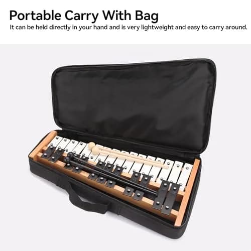 Heuyrao 27 Note Foldable Glockenspiel Xylophone | Bright Aluminum Tone & Compact Design for Beginners & Pros thumbnail 6