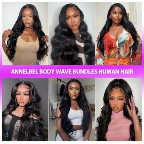 ANNELBEL 16 Inch Body Wave Human Hair Bundles | 100% Unprocessed Brazilian Virgin Hair thumbnail 7