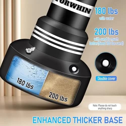 YORWHIN Freestanding Punching Bag 70" (178 cm) with Gloves & Pump | Heavy Duty for Adults & Teens thumbnail 2