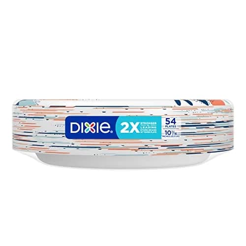 Dixie Ultra Paper Plates 10 Inch (258 Count) | 2X Stronger, Soak-Proof, Microwave-Safe | Kosher Certified thumbnail 8