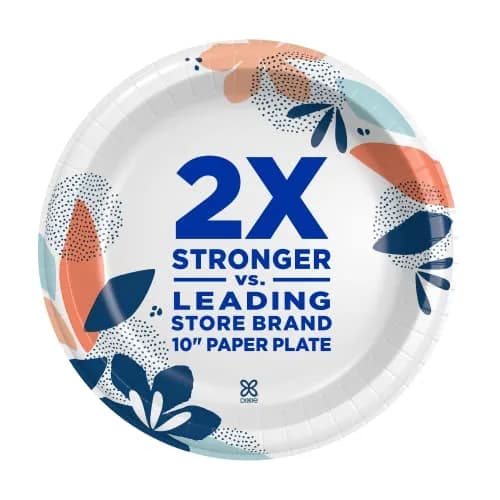 Dixie 25.4cm (10 Inch) Paper Plates Value Pack (86 Count, 3-Pack) | 2X Stronger Disposable Plates - view 5