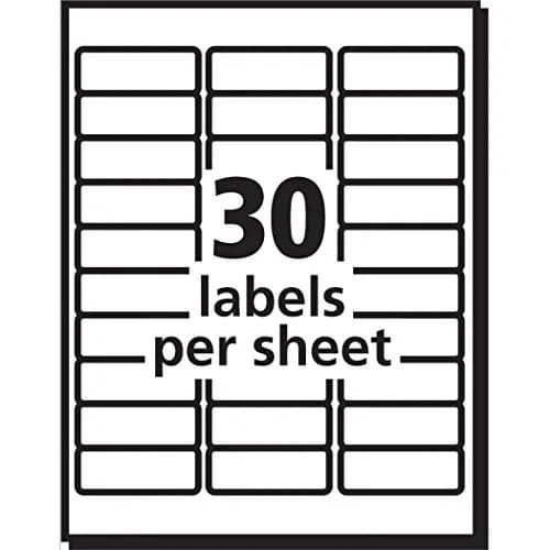 Avery Easy Peel Address Labels 1" x 2-5/8" (Pack of 5, 3750 Labels Total) | Sure Feed Technology for Jam-Free Printing thumbnail 8
