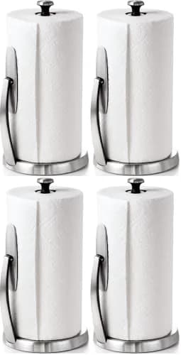 OXO Good Grips SimplyTear Paper Towel Holder Countertop (4 Pack) | Adjustable, Non-Slip, Easy Reload thumbnail 1
