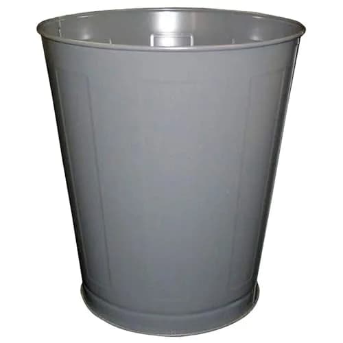 Industry Clean One Heavy-Duty Metal Wastebaskets 25.5 L (28 Quarts) — Pack of 6 thumbnail 1