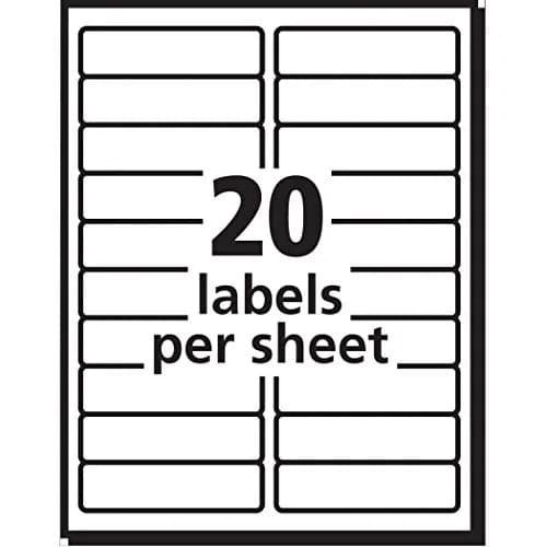Avery Easy Peel Printable Address Labels with Sure Feed, 1 inch x 4 inch (2000 Labels, Pack of 5) | Laser Printer Optimized thumbnail 9