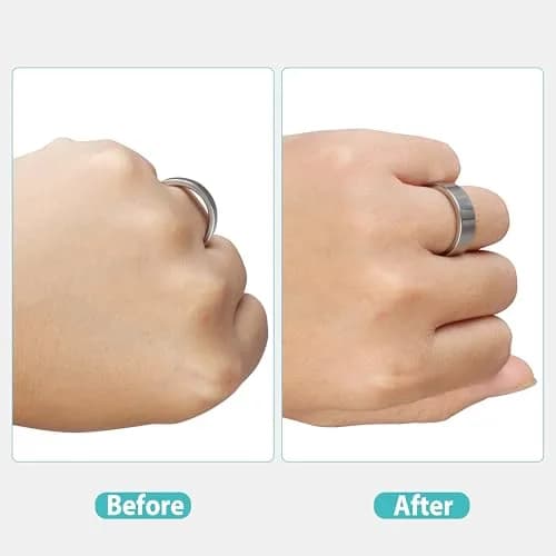 Feramox Invisible Ring Size Adjuster Set | 8 Sizes Fit 1mm-10mm Bands, Transparent TPU Silicone thumbnail 5