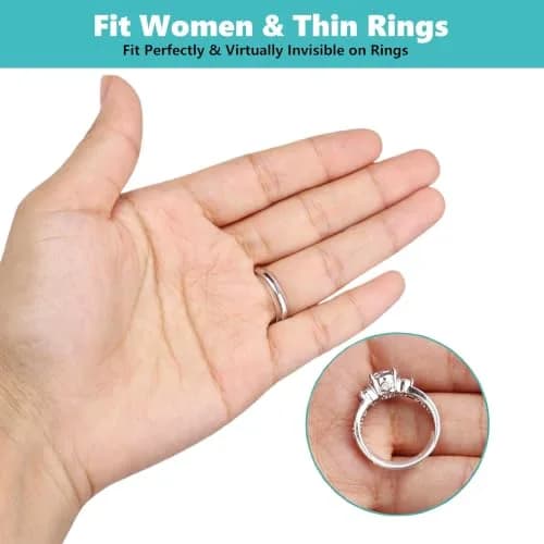 Feramox Invisible Ring Size Adjuster Set | 8 Sizes Fit 1mm-10mm Bands | Transparent TPU Material thumbnail 4