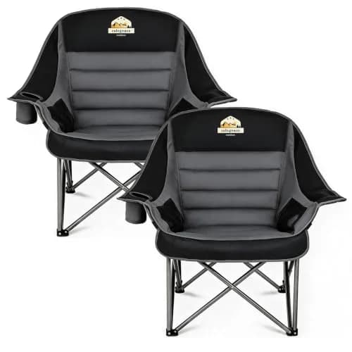 Colegence Oversized Camping Chair for Adults, Padded Lawn Chair 2 Pack | Supports 500 lbs, Weather-Resistant, Heavy Duty Comfort thumbnail 1