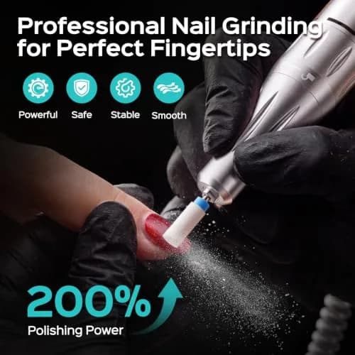 COSLUS E51 Professional Nail Drill 40000 RPM | Portable Electric Nail File with Smart LED Display thumbnail 4