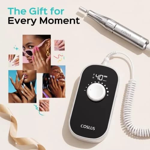 COSLUS E51 Professional Nail Drill 40000 RPM | Portable Electric Nail File with Smart LED Display thumbnail 9