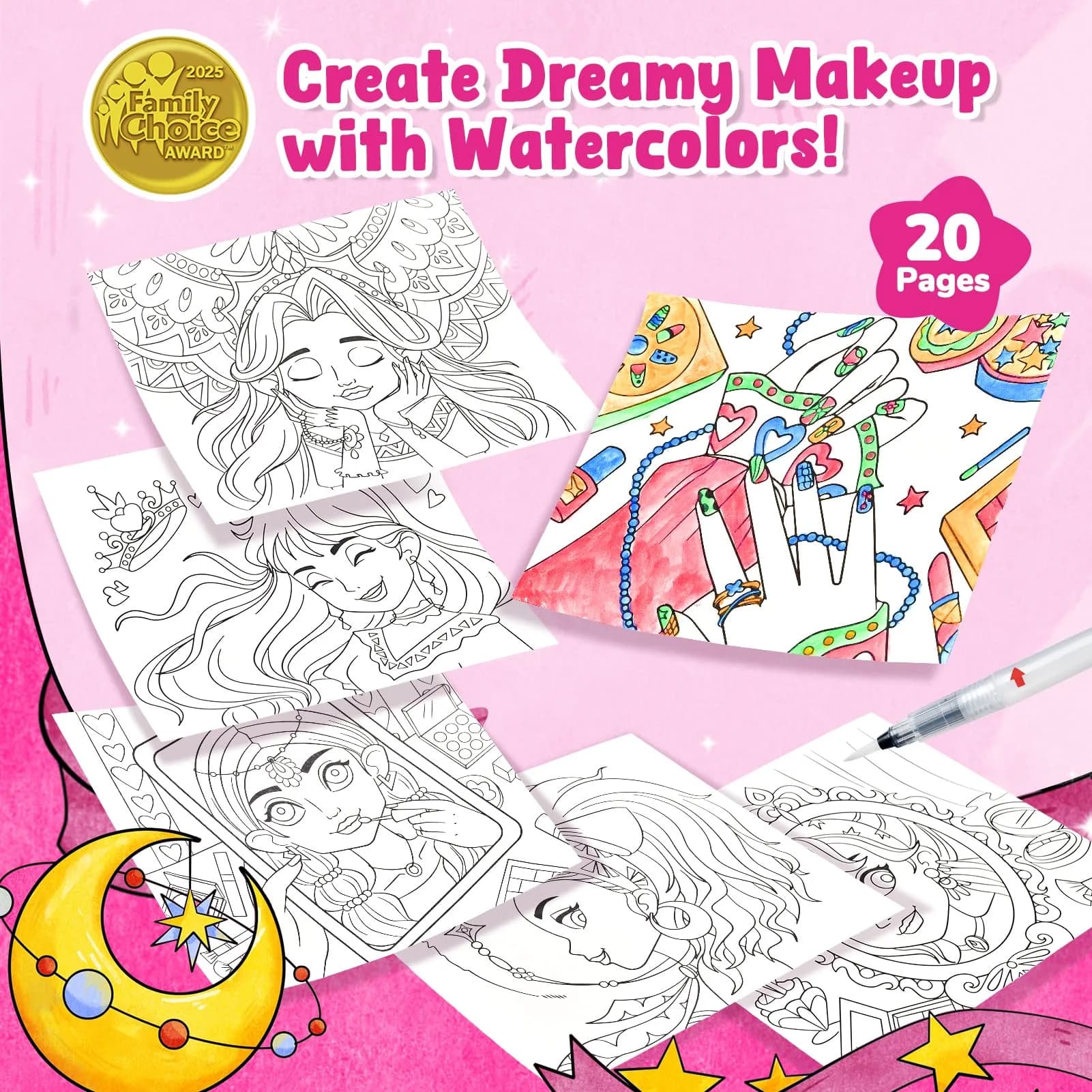 JoyCat Paint with Water Coloring Books for Toddlers, Watercolor Painting Sets with Brush | USA Import - view 2