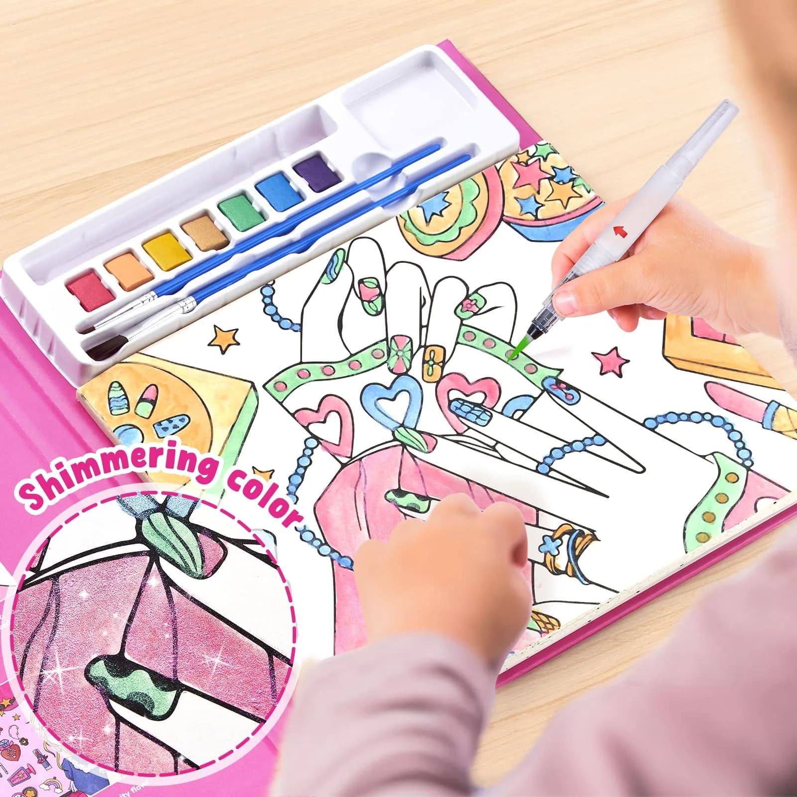 JoyCat Paint with Water Coloring Books for Toddlers, Watercolor Painting Sets with Brush | USA Import - view 8