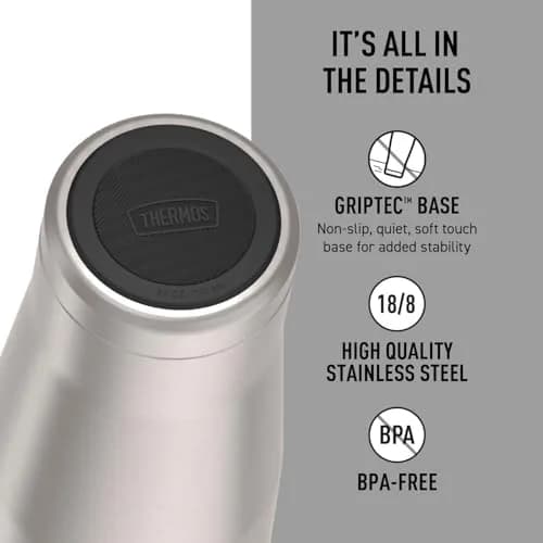 THERMOS ICON SERIES Stainless Steel Cold Tumbler with Straw 24 Ounce Matte Stainless Steel | Pack of 4 thumbnail 4