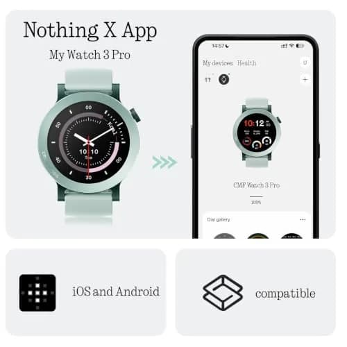 CMF BY NOTHING Watch 3 Pro Smart Watch 1.43" AMOLED Orange | Heart Rate & GPS thumbnail 9