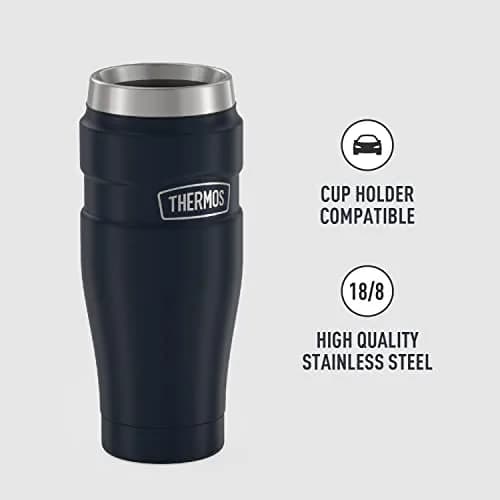 THERMOS Stainless King 16oz Travel Tumbler - Midnight Blue, 4-Pack thumbnail 4