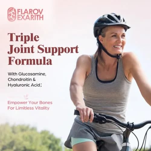 Flarovexarith OsteoCII Renew Triple Strength Joint Supplement for Women 180 Tablets | Collagen, Glucosamine, Chondroitin, Calcium, Vitamin D3 thumbnail 6