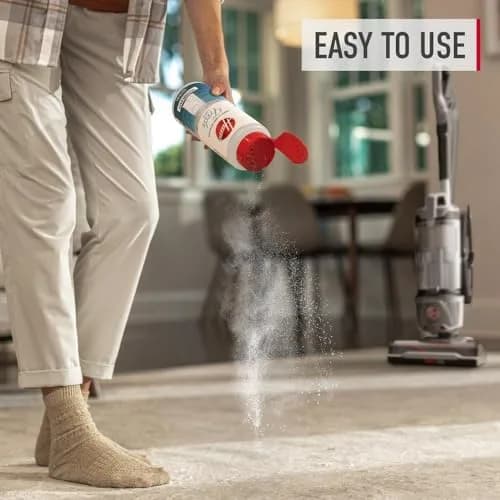 Hoover Carpet and Room Refresher Powder Fresh Linen Scent 128 oz (32 oz Pack of 4) | Eliminates Odors for Carpets, Rugs, Couches thumbnail 4