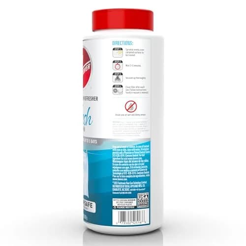 Hoover Carpet and Room Refresher Powder Fresh Linen Scent 128 oz (32 oz Pack of 4) | Eliminates Odors for Carpets, Rugs, Couches thumbnail 2